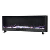 12 colour LED Fireplace Media Wall Fire Wall Mounted Standing Electric Heater