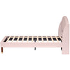 Single Double King Size Bed Frame Upholstered Platform Bed with Slat Support