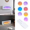 LUXURY LED REAL FLAME EFFECT ELECTRIC FIRE WALL MOUNTED FIREPLACE LIVING ROOM UK