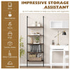 5-Tier Ladder Shelf Bookshelf Wall Mounted Storage Organizer Plant Display Rack