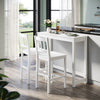 Multicolour Bar Dining Table and 2 Chairs Set Breakfast Kitchen Bistro Furniture