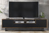 200cm Loft Retro Industrial TV Unit I Vintage Oak Cabinet I Cupboard Sideboard