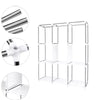 Canvas Wardrobe With Hanging Rail Shelving Fabric Clothes Storage Large Cupboard