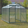 Clear Garden Grow Polycarbonate Aluminium Greenhouse Plants Shelter Sliding Door