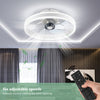 LED Ceiling Fan Light Dimmable Chandelier Cloud Shaped Fan Lamp for Kids Bedroom