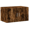 Storage Cabinet Smoked Oak 70x42.5x225 Engineered Wood J6I6