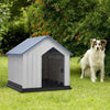 Large Waterproof Plastic Pet Dog Kennel House Garden Home Indoor Outdoor Shelter