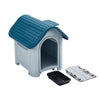 Large Plastic Dog Kennel Pet House Weatherproof Indoor Outdoor Animal Shelter