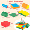 Indoor Toddlers Soft Play Climb & Crawl Play Blocks Climbing Toys-Colorful