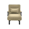 Folding Futon Chair Bed Single Sofa Bed Armchair 3-in-1 Recliner Lounger Sleeper