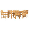 Garden Dining Set 7 Piece, Table and Chairs for Patio Terrace Balcony, I3F5
