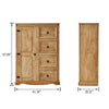 Corona 2 Door Wardrobe Tallboy 1 Door 4 Drawer Chest Mexican Solid Pine Bedroom