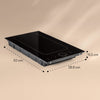 Induction Hob 30cm 2 Ring Glass Ceramic Electric Double Induction Range Cooker