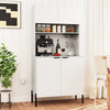 Kitchen White Pantry Cabinet Kitchen Storage Hutch Freestanding Buffet Sideboard
