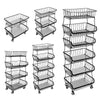 3/5/6 Tier Vegetable Fruit Trolley Cart Kitchen Rack Storage Basket Holder Shelf