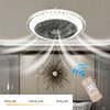 Modern Living Room Ceiling Fan Light Crystal Lamp Shade Phone APP Remote Control