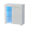 Multi-type Modern High Gloss Bedside Table Storage Drawer Nightstand Cabinet LED