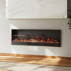 58inch Home Electric Fireplace Wall Mounted/Built-in LED Fire 12 Colour Flame UK