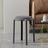 Set of 6 Sherpa Fleece Stools Kitchen Dining Chairs Living Room Stools Sets Grey