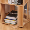 190cm Rotating Bookcase, Freestanding Bookshelf for Living Room, Corner Bookcase