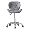 Cushioned Computer Desk Office Chair Chrome Legs Lift Swivel Adjustable Height
