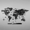 Colorfull Worlds 3D Wooden World Wall Art, Multilayered Travel Wall Art