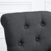 1/2/4/6 Dining Chairs Armchair High Back Linen/Velvet Upholstered Wood Legs Home