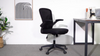 Home Office Chair Computer Mesh Desk Chair with Adjustable Arms and Height Black