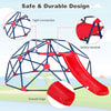 Kids Geometric Dome Climber Climbing Dome & Play Set Outdoor Playground Red