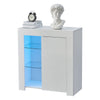 Multi-type Modern High Gloss Bedside Table Storage Drawer Nightstand Cabinet LED
