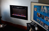 2025 TRUFLAME™ 36 INCH WIDE LED FLAMES BLACK GLASS WALL MOUNTED ELECTRIC FIRE