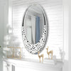 Modern Decoration Wall Silver Mirror Tear Drop Hanging Mirror for Living Room UK