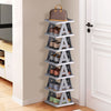 Stackable Shoe Rack Plastic Compact Hallway 4/5/6/7Tier Shoe Storage Shelf Stand