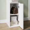Corner Cabinet High Gloss Storage Shelves Bookcase White Floor Sideboards 160cm