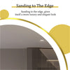 60/80CM Gold Aluminum Framed Led Bathroom Mirror Anti-fog Vanity Mirror Dimmable