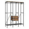 Oversize Wardrobe Industrial Open Clothes Rail Garment Stand Dust-proof Curtain