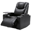 Electric Pu Leather Recliner Chair W/ USB Charge Port Sofa Gaming Home Armchair
