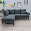 L-Shaped Corner Sofa, Sectional Couch with Built-in USB Port Chaise