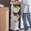 Rolling Laundry Sorter Cart Washing Basket Clothes Hamper Storage Bin On Wheels