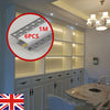 6 Pack LED Aluminium Channel Profile Extrusion Diffuser Strip Lights Cover 1M