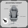 Ergonomic High Back Gaming Chair for Adults with Footrest, Lumbar Support, Grey