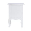 2 x White Bedroom Bedside Table Unit Cabinet Nightstand with 2 Drawers in Each