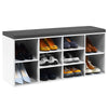 Wooden Shoe Bench Shoe Storage Rack Cabinet Organizer Seat Cushion Hallway Stand