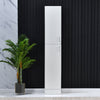 Modern Bathroom Tall Cabinet with Storage Shelf&Door Corner Shelf Bookshelf