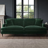 Dark Green Velvet 4 Seater Sofa - Payton SOF200
