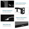 L-Shaped Corner Computer Desk PC Table Writing Desk Workstation Home Office Desk