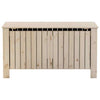 Wooden Storage Box with Lid - Solid Pine Wood - 100 x 49 x 54 - Untreated D0Y7