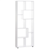 Large Wooden Bookcase Room Divider Tall Bookshelf Storage Display Unit 8 Shelves