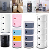 Round Storage Unit Bathroom Cabinet Chest Cupboard Side Table Vintage Postbox UK