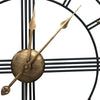 Wall Clock 60cm Hollow Metal Clock for Living Room Bedroom Kitchen Home Decor UK